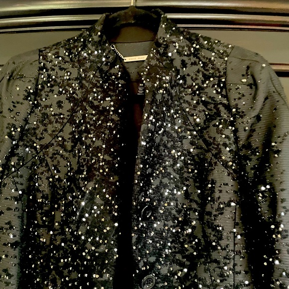 WHBM Embellished Black Jacket XS - Picture 4 of 8